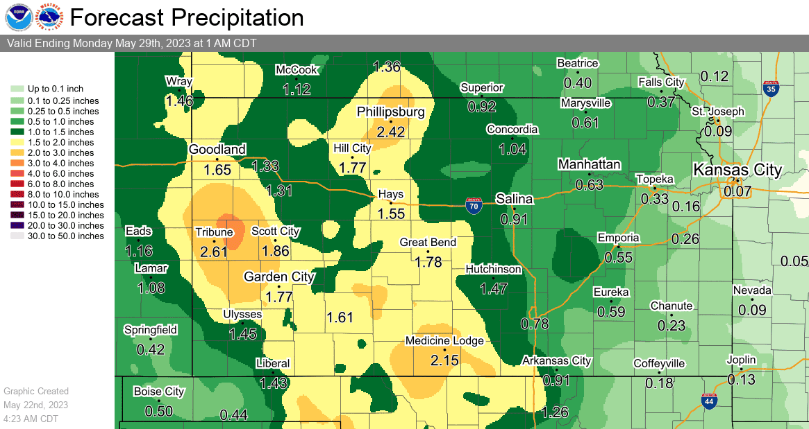 Storms & Good Rainfall This Week KSStorm.Info